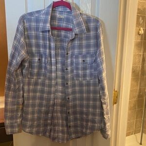 Hollister women’s Blue Plaid Shirt